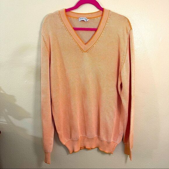 David Lance V-Neck cotton sweater